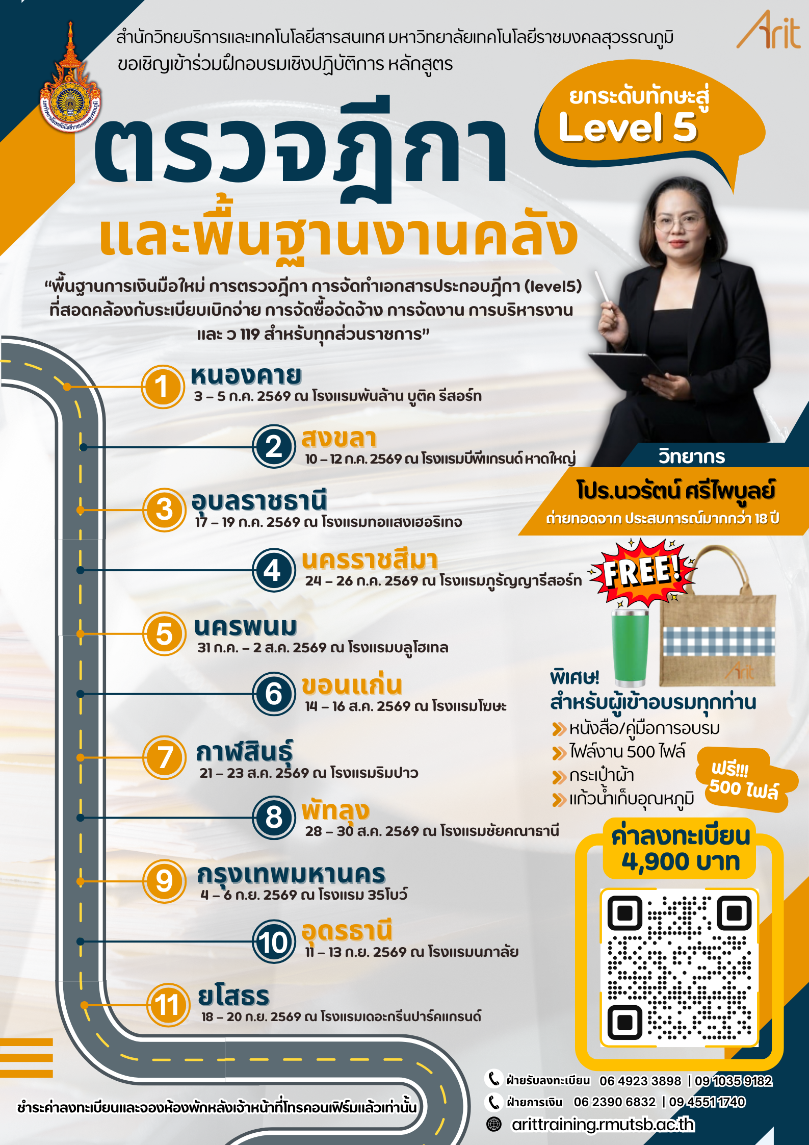 พื้นฐานการเงินมือใหม่ การตรวจฎีกา การจัดทำเอกสารประกอบฎีกา (level5 ) ที่สอดคล้องกับระเบียบเบิกจ่าย การจัดซื้อจัดจ้าง การจัดงาน การบริหารงาน และ ว 119 สำหรับทุกส่วนราชการ